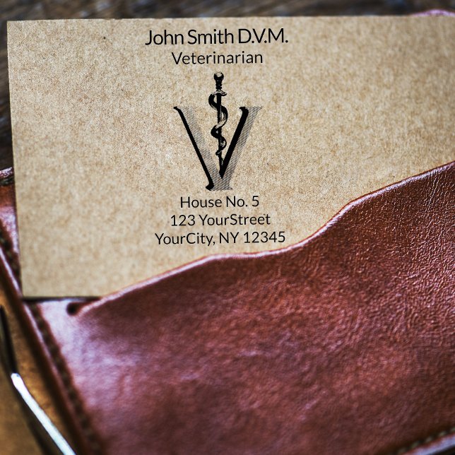 Tampons Encreurs Médecine vétérinaire Asclepius Vet Elégant (Créateur téléchargé)