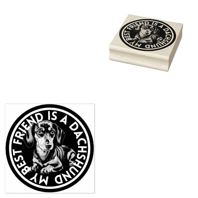 Tampons Encreurs Meilleur ami Dachshund (Tamponné)