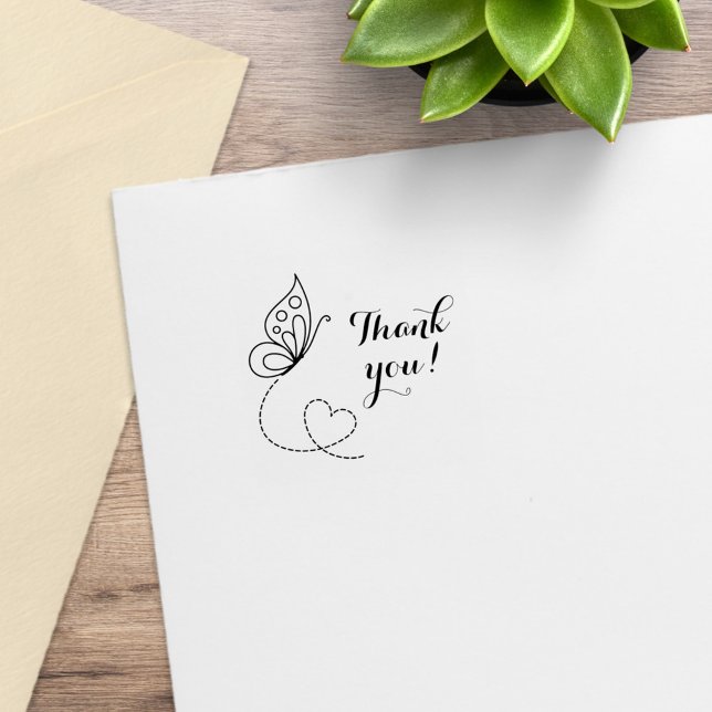 Tampons Encreurs Merci cardiaque papillon 1x1 (Créateur téléchargé)