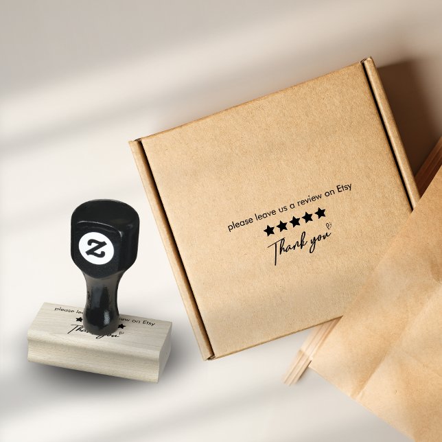 Tampons Encreurs Merci de laisser un avis sur Etsy business merci (Créateur téléchargé)