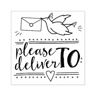 Tampons Encreurs Merci De Livrer À L'Aérographe De Courrier En Ca