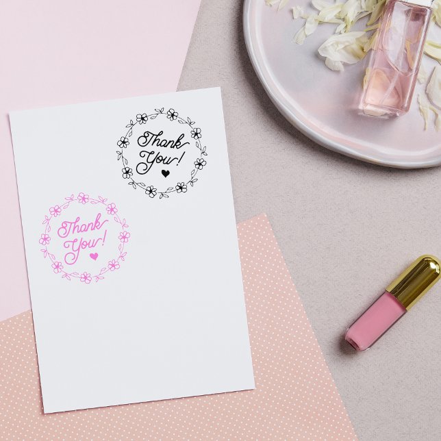 Tampons Encreurs Merci minimaliste, Fleur (Créateur téléchargé)