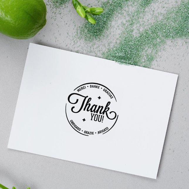 Tampons Encreurs Merci multilingue moderne (Créateur téléchargé)