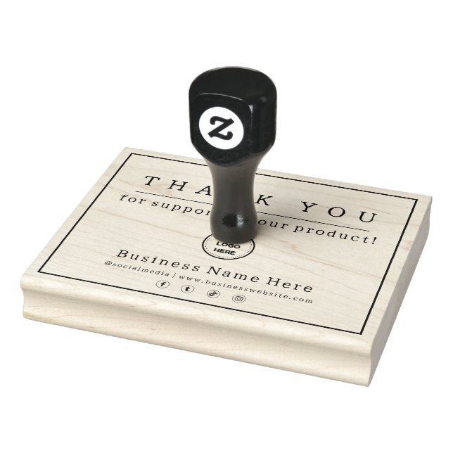 Tampons Encreurs Merci Pour Acheter Notre Logo D'Entreprise (Tampon)