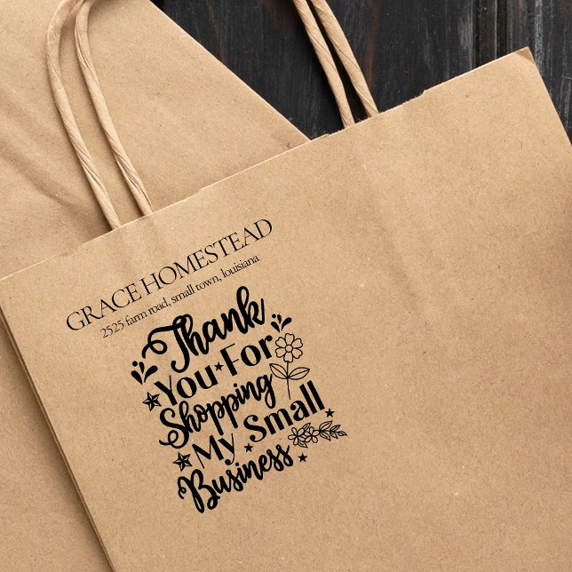 Tampons Encreurs Merci pour soutenir les petites entreprises Ajoute (Créateur téléchargé)