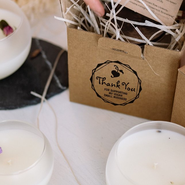 Tampons Encreurs Merci pour soutenir ma petite entreprise Vegan, (Créateur téléchargé)