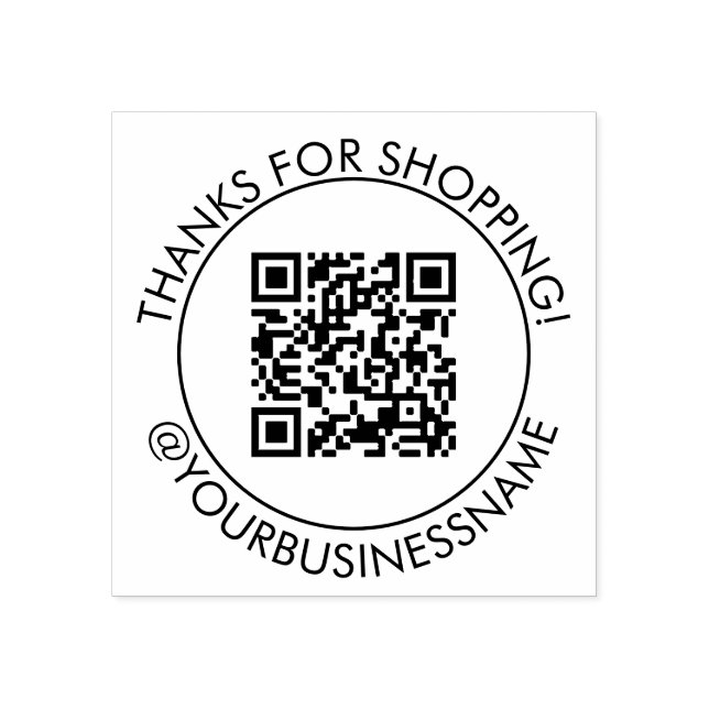 Tampons Encreurs Merci pour vos achats Votre code QR (Impression)