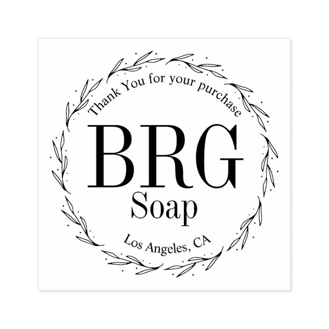 Tampons Encreurs Merci simple de monographie botanique pour achat (Impression)