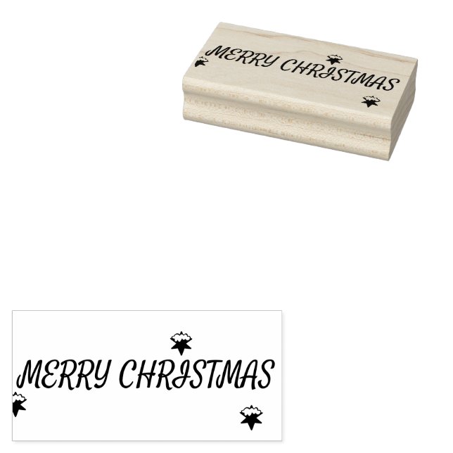 Tampons Encreurs Merry Christmas Rubber Stamp (Tamponné)