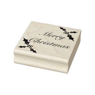 Tampons Encreurs Merry Christmas Rubber Stamp, Christmas Stamp