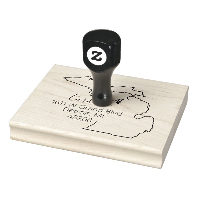 Tampons Encreurs MI | State of Michigan Return Address Stamp (Tampon)