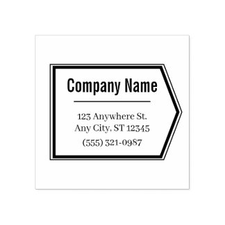 Tampons Encreurs Minimal Business Address Stamp