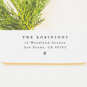 Tampons Encreurs Minimal Flocon de neige Vintage Noël Adresse de re