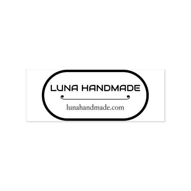 Tampons Encreurs Minimal Handmade Business Address Stamp (Impression)