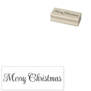 Tampons Encreurs Modèle de texte de script Joyeux Noël