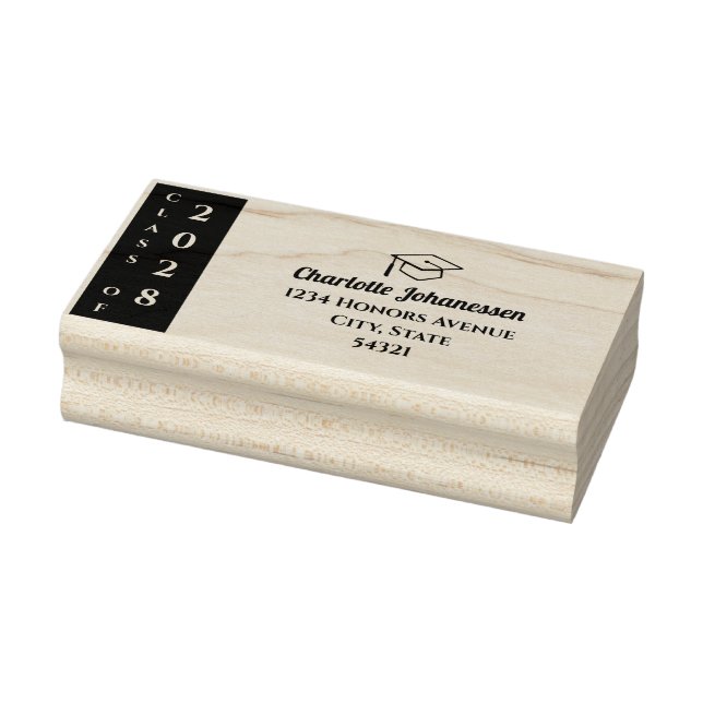 Tampons Encreurs Modern Class of Graduation Mailing Address (Tampon)