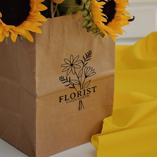 Tampons Encreurs Moderne fleuriste affaires sur mesure grand (Créateur téléchargé)