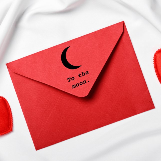 Tampons Encreurs Moderne simple à la citation de la lune (Créateur téléchargé)