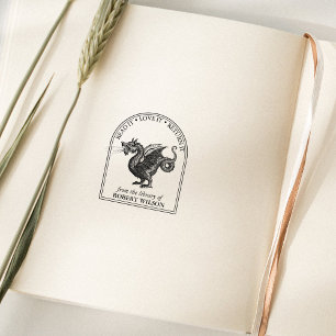 Tampons Encreurs Moderne Vintage Dragon Personnalisé De la biblioth