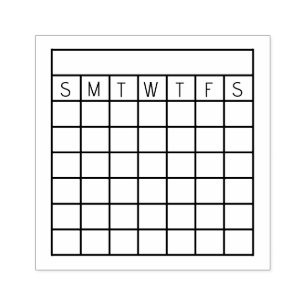 Tampons Encreurs Mois Habit Tracker, Timbre Calendrier, journal Rub