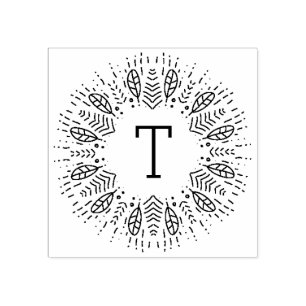 Tampons Encreurs Monogramme à plumes