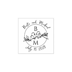 Tampons Encreurs Monogramme de mariage