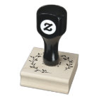 Monogramme de mariage à couronne de feuillage