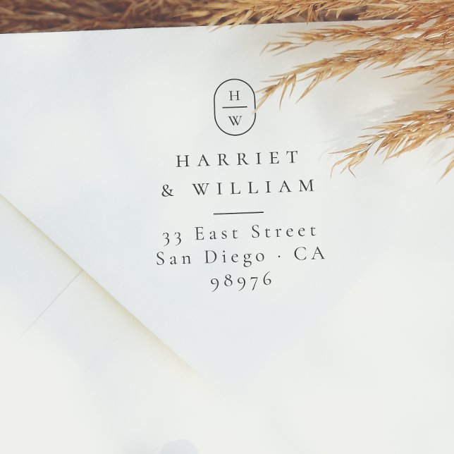 Tampons Encreurs Monogramme de mariage avec initiales modernes pour (Créateur téléchargé)
