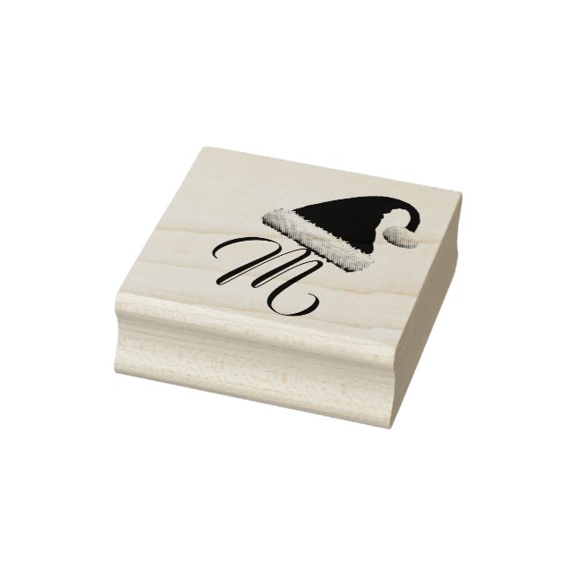 Tampons Encreurs Monogramme de Santa Hat (Tampon)
