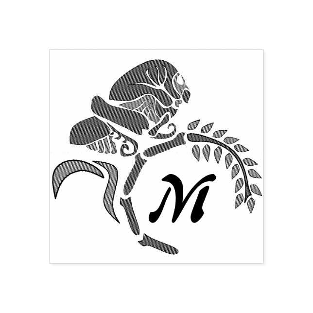 Tampons Encreurs Monogramme de sauterelle à capuchon (Impression)