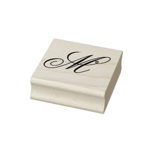 Tampons Encreurs Monogramme de script à lettre unique