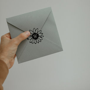 Tampons Encreurs Monogramme minimaliste de la famille des tournesol