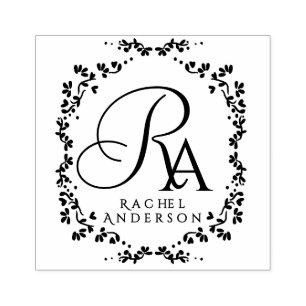 Tampons Encreurs Monogramme romantique
