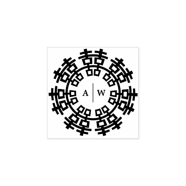 Tampons Encreurs Monogrammes et double Mariage chinois (Impression)