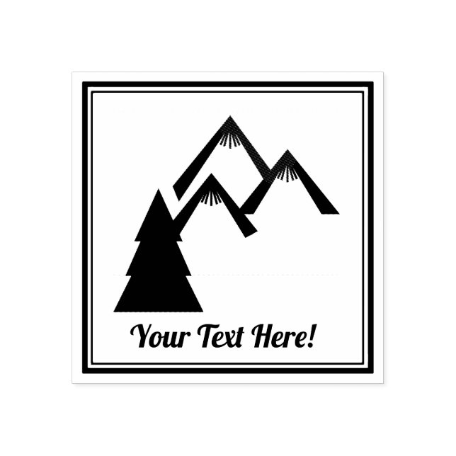 Tampons Encreurs Montagne et arbre (Impression)