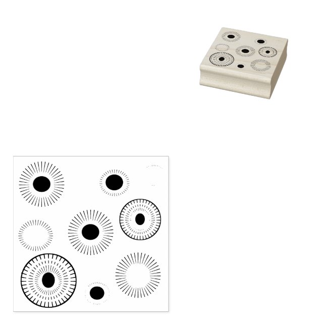 Tampons Encreurs Motif de démarrage circulaire (Tamponné)