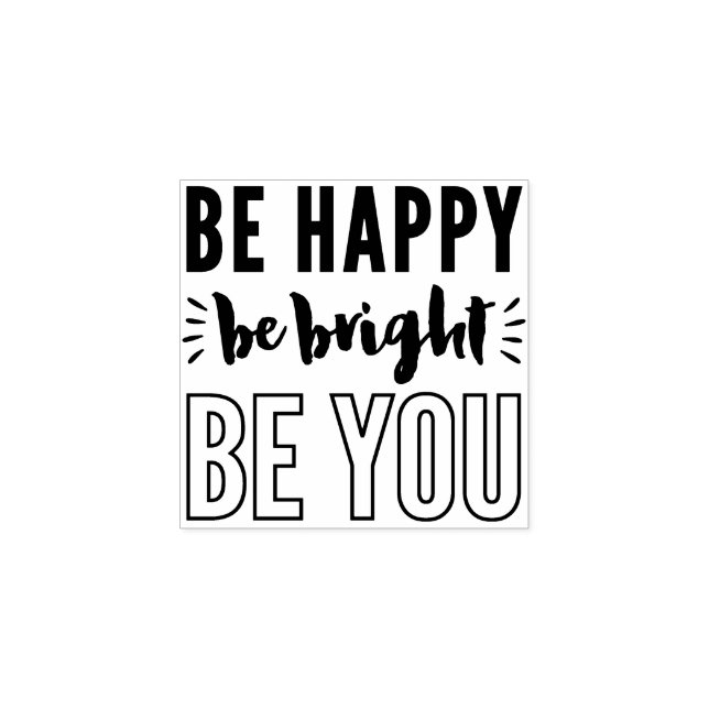 Tampons Encreurs MOTIVATION POSITIVE guillemets en lettres manuscri (Impression)