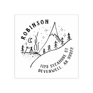 Tampons Encreurs Mountain Campfire & Starry Night Sketch Adresse