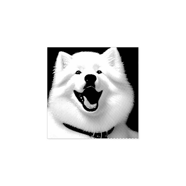 Tampons Encreurs MySamoyed Idea Cadeau Personnalisé Cute Samoyed (Impression)