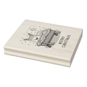 Tampons Encreurs Nativité de Noël Pembroke Welsh Corgi (rouge1) Amu