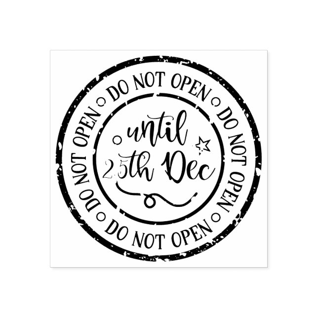 TAMPONS ENCREURS NE PAS OUVRIR AVANT LE 25 DÉCEMBRE (Impression)