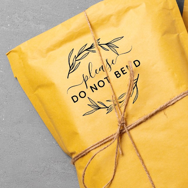 Tampons Encreurs Ne pliez pas les feuilles de laurier (Do Not Bend Laurel Leaves Rubber Stamp)