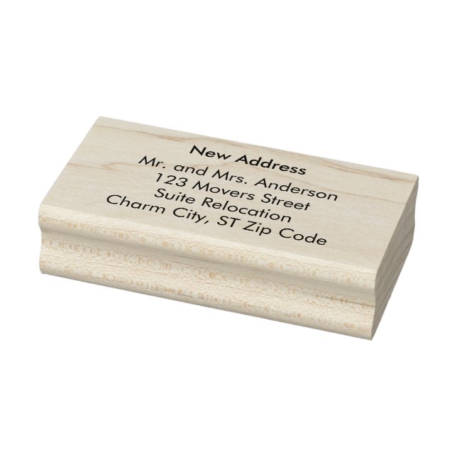 Tampons Encreurs New Address Custom Rubber Stamps (Tampon)