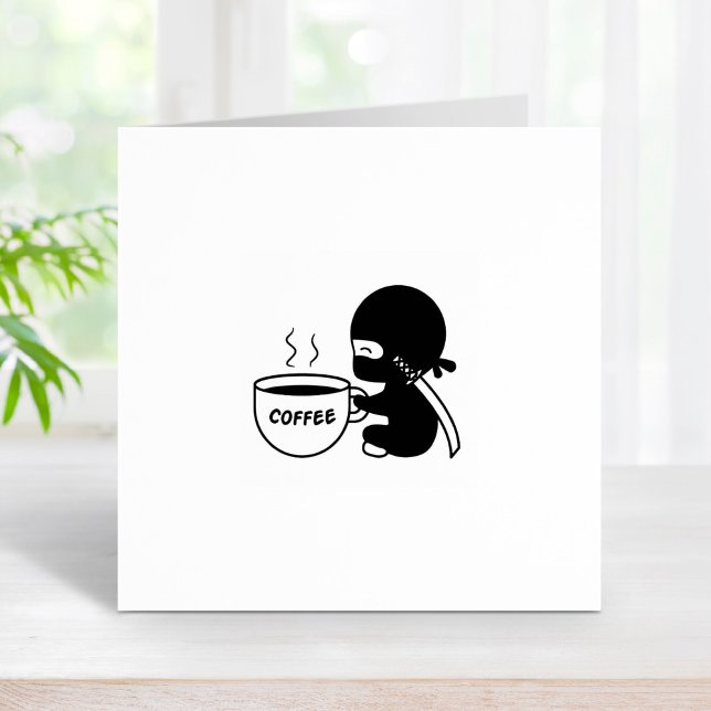 Tampons Encreurs Ninja minuscule avec grande boue de café 1x1 (Créateur téléchargé)