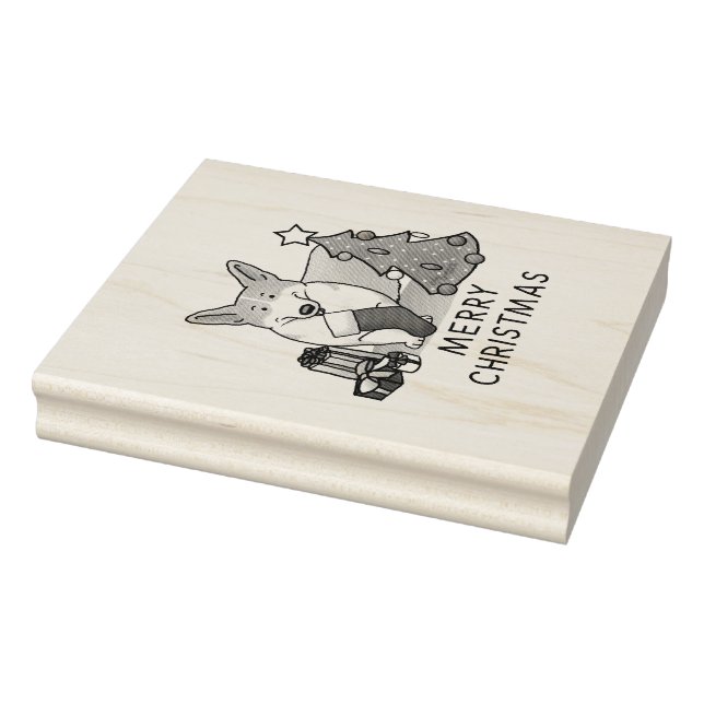 Tampons Encreurs Noël 2 Pembroke Welsh Corgi (rouge 1) Tree Cute (Tampon)