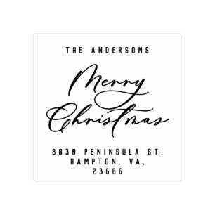 Tampons Encreurs Noël moderne élégant script minimal unique