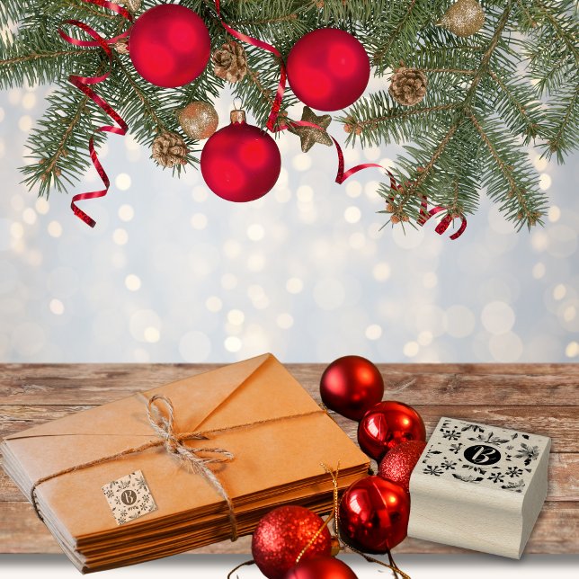 Tampons Encreurs Noël Monogram Snowflop (Créateur téléchargé)