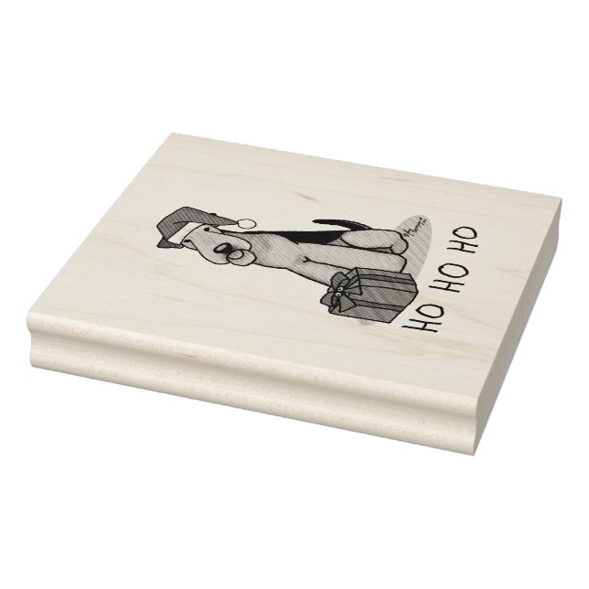 Tampons Encreurs Noël Père Noël Airedale Terrier HO HO Cher (Tampon)