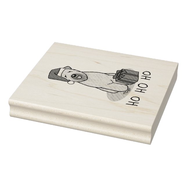 Tampons Encreurs Noël Père Noël Wheaten Terrier (blé 1b2) mignonne (Tampon)