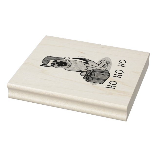 Tampons Encreurs Noël Santa Hat Allemand Berger Chien mignonne (Tampon)